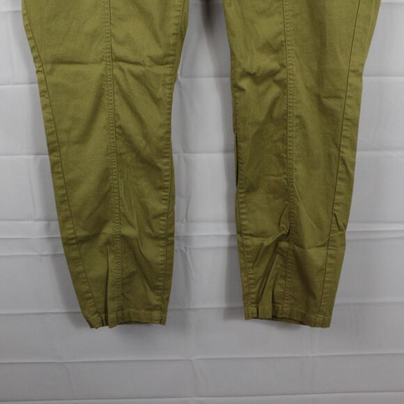 Pact Pants Womens Extra Large Organic Cotton Twill Straight Leg Utility Green - Picture 3 of 13